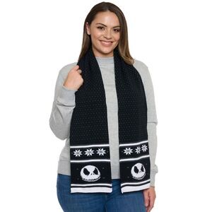 New Adult Disney Nightmare Before Christmas Knit Scarf 70" Jack Skellington